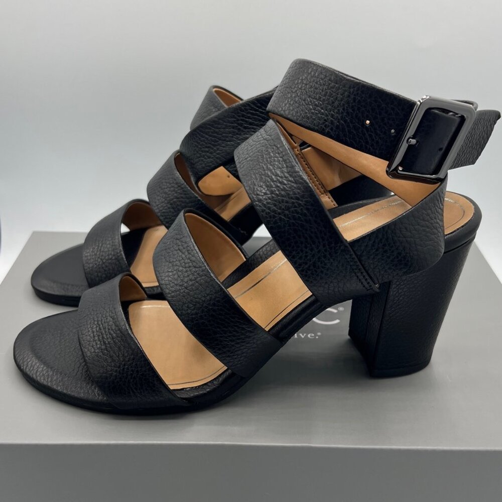BRAND NEW Vionic Blaire Strappy Sandal in BLACK LEATHER
